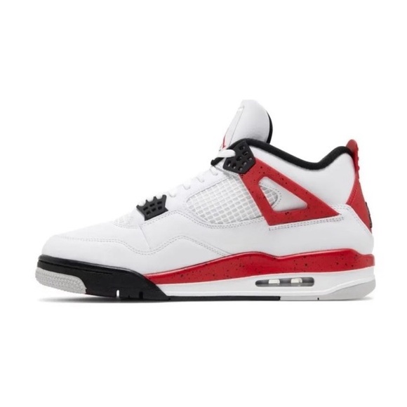NWB Nike Sir Jordan 4 Retro Red Cement White Black DH6927-161 Men’s Size 9.5 - Picture 3 of 9